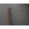 Mexen Kioto ścianka prysznicowa Walk-in 90 x 200 cm, ombre niebieska 8 mm, różowe złoto - 800-090-101-60-46