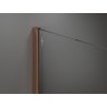 Mexen Kioto ścianka prysznicowa Walk-in 130 x 200 cm, ombre niebieska 8 mm, różowe złoto - 800-130-101-60-46