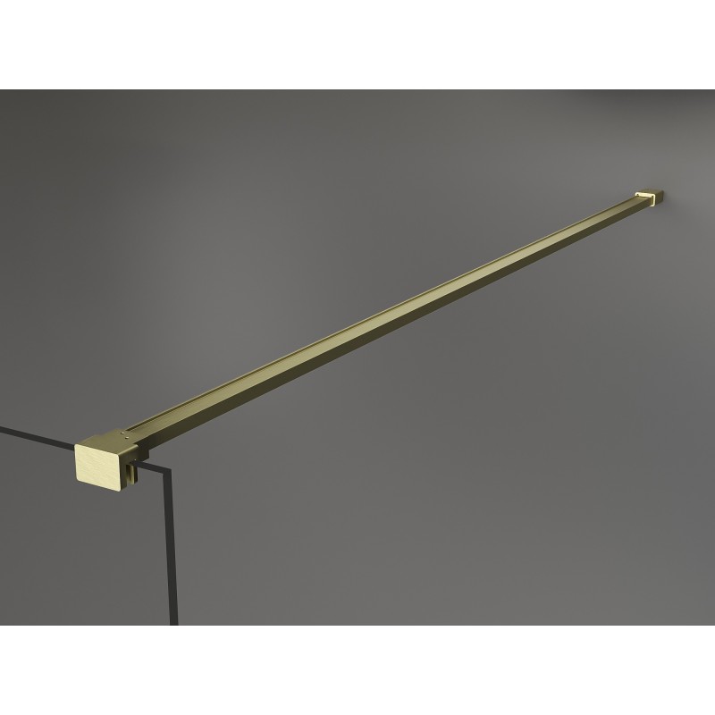 Mexen Kioto dušas siena Walk-in 70 x 200 cm, grafīts 8 mm, pulēts niķelis - 800-070-101-97-40