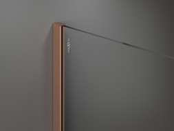 Mexen Kioto dušas siena Walk-in 70 x 200 cm, grafīts 8 mm, pulēts niķelis - 800-070-101-97-40