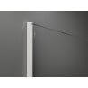 Mexen Kioto τοίχος ντους Walk-in 100 x 200 cm, λευκό ομπρέ 8 mm, λευκό - 800-100-101-20-86