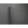 Mexen Kioto ścianka prysznicowa Walk-in 80 x 200 cm, ombre biała 8 mm, gun gray szczotkowany - 800-080-101-66-86