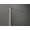 Mexen Kioto ścianka prysznicowa Walk-in 70 x 200 cm, ombre biała 8 mm, nikiel szczotkowany - 800-070-101-97-86
