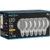 Mexen Vintis 6x Lampadina a filamento LED E27, G80, 2W, Calda - 2200K, 150 lm, smoke - L155-E27-0222-70x06
