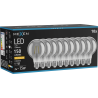 Mexen Vintis 10x LED Filament Glühbir B22, G80, 2W, Warm - 2200K, 150 lm, Rauch - L155-E27-0222-70x10