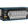 Mexen Vintis 10x LED-Filament-Glühbirne E27, G80, 4W, Warm - 2200K, 280 lm, smoke - L155-E27-0422-70x10