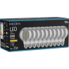 Mexen Vintis 10x LED pavediena spuldze E27, G80, 4W, Silti - 2200K, 280 lm, dūmakains - L155-E27-0422-70x10