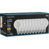 Mexen Vintis 10x Lampadina a filamento LED E27, G80, 6W, Calda - 2700K, 720 lm, trasparente - L155-E27-0627-00x10