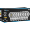 Mexen Vintis 10x LED filamenta spuldze E27, G80, 6W, Silta - 2700K, 510 lm, dūmu - L155-E27-0627-70x10