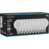 Mexen Vintis 10x LED filamentlampa E27, G80, 6W, Neutral - 4000K, 720 lm, klar - L155-E27-0640-00x10