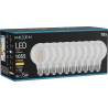 Mexen Vintis 10x LED-filamentlampa E27, G80, 8W, Varm - 2700K, 1055 lm, klar - L155-E27-0827-00x10