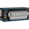 Mexen Vintis 10x spuldze LED E27, G80, 8W, Silta - 2700K, 680 lm, dūmaka - L155-E27-0827-70x10