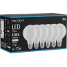 Mexen Vintis 6x LED Filament Bulb E27, G80, 8W, Neutral - 4000K, 1055 lm, clear - L155-E27-0840-00x06