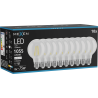 Mexen Vintis 10x LED-Filament-Glühbirne E27, G80, 8W, Neutral - 4000K, 1055 lm, klar - L155-E27-0840-00x10