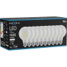 Mexen Vintis 10x żarówka filament LED E27, G80, 8W, Neutralna - 4000K, 1055 lm, clear - L155-E27-0840-00x10