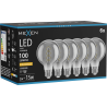 Mexen Vintis 6x LED filament spiral lampa E27, G80, 2W, Varm - 2200K, 100 lm, rök - L165-E27-0222-70x06