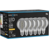 Mexen Vintis 6x LED spuldze ar filamenta spirāli E27, G80, 4W, Silta - 2200K, 220 lm, dūmakaina - L165-E27-0422-70x06