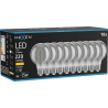 Mexen Vintis 10x LED-glödlampa spiral E27, G80, 4W, Varm - 2700K, 220 lm, rök - L165-E27-0427-70x10