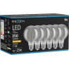 Mexen Vintis 6x LED-filamentlampa spiral E27, G80, 6W, Varm - 2200K, 350 lm, rök - L165-E27-0622-70x06