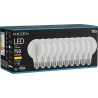 Mexen Vintis 10x LED Glödlampa spiral filament E27, G80, 8W, Varmt ljus - 2700K, 750 lm, klar - L165-E27-0827-00x10