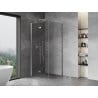 Mexen Mist-F folding shower cabin left 85 x 85 cm, transparent, chrome - 8A6T-085-085-01-00-L
