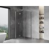 Mexen Mist-F volditav dušinurk vasak 85 x 85 cm, läbipaistev, kroom - 8A6T-085-085-01-00-L