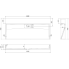Mexen Ava lauapealne valamu konglomeraadist B/O 100 x 46 cm, must - 23011070