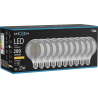 Mexen Vintis 10x Bombilla de filamento LED E27, G95, 4W, Cálida - 2200K, 280 lm, ahumado - L157-E27-0422-70x10