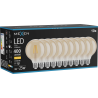 Mexen Vintis 10x LED kvēlspuldze E27, G95, 4W, Silta - 2700K, 400 lm, dzintara - L157-E27-0427-50x10