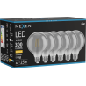 Mexen Vintis 6x LED filamentlampa E27, G95, 4W, Varm - 2700K, 300 lm, rökfärgad - L157-E27-0427-70x06