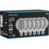 Mexen Vintis 6x LED spuldze ar kvēldiegu E27, G95, 4W, Silts - 2700K, 300 lm, dūmu - L157-E27-0427-70x06