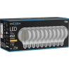 Mexen Vintis 10x LED kvēlspuldze E27, G95, 6W, Silti - 2200K, 450 lm, smoke - L157-E27-0622-70x10