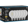 Mexen Vintis 6x Filamenta LED spuldze E27, G95, 6W, Silta - 2700K, 720 lm, caurspīdīgs - L157-E27-0627-00x06