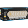 Mexen Vintis 10x żarówka filament LED E27, G95, 6W, Ciepła - 2700K, 600 lm, amber - L157-E27-0627-50x10