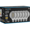 Mexen Vintis 6x Λάμπα νήματος LED E27, G95, 8W, Ζεστή - 2700K, 680 lm, καπνιστή - L157-E27-0827-70x06