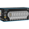 Mexen Vintis 10x LED E27 kvēlspuldze, G95, 8W, Silta - 2700K, 680 lm, dūmu - L157-E27-0827-70x10