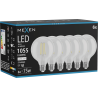 Mexen Vintis 6x LED filamentlampa E27, G95, 8W, Neutral - 4000K, 1055 lm, klar - L157-E27-0840-00x06