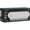 Mexen Vintis 10x LED filamentlampa E27, G95, 8W, Neutral - 4000K, 1055 lm, klar - L157-E27-0840-00x10