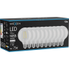 Mexen Vintis 10x LED šķiedras spuldze E27, G95, 8W, Neitrāla - 4000K, 1055 lm, caurspīdīga - L157-E27-0840-00x10