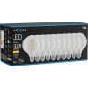 Mexen Vintis 10x lampadina a filamento LED E27, G95, 10W, Calda - 2700K, 1320 lm, trasparente - L157-E27-1027-00x10