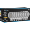 Mexen Vintis 10x Glödlampa filament spiral LED E27, G95, 4W, Varm - 2200K, 220 lm, rök - L167-E27-0422-70x10