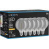 Mexen Vintis 6x LED spirālveida spuldze E27, G95, 6W, Silta - 2200K, 350 lm, dūmu - L167-E27-0622-70x06