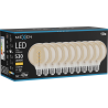 Mexen Vintis 10x żarówka filament spirala LED E27, G95, 6W, Ciepła - 2700K, 530 lm, amber - L167-E27-0627-50x10