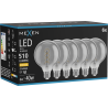 Mexen Vintis 6x Spirāles LED filamenta spuldze E27, G95, 6W, Silta - 2700K, 510 lm, smoke - L167-E27-0627-70x06