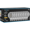 Mexen Vintis 10x Spuldze diega spirāle LED E27, G95, 8W, Silta - 2200K, 450 lm, smoke - L167-E27-0822-70x10
