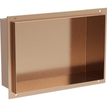 Mexen X-Wall-NR ράφι εσοχής χωρίς φλάντζα 30 x 20 cm, χαλκός βουρτσισμένος - 19C1302010