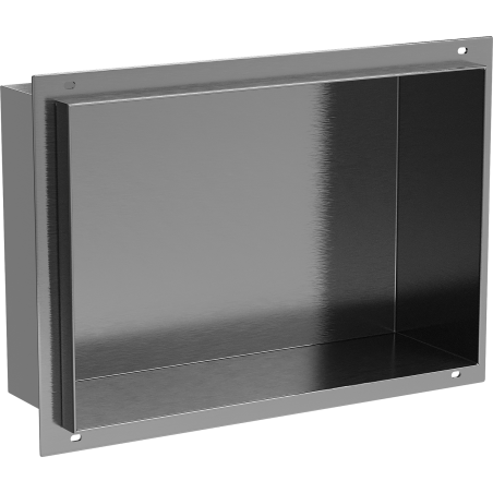 Mexen X-Wall-NR inbouwnis zonder rand 30 x 20 cm, geborsteld gun gray - 19E1302010