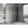 Mexen Mist-F right folding shower cabin 95 x 95 cm, transparent, chrome - 8A6T-095-095-01-00-P