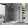 Mexen Mist-F Duo left folding shower cabin 110 x 95 cm, transparent, chrome - 8A6-110L-095P-01-00