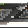 Mexen Gaspar granite sink 1.5-bowl with drainer and kitchen tap Rita, grey - 6507-71-670300-00